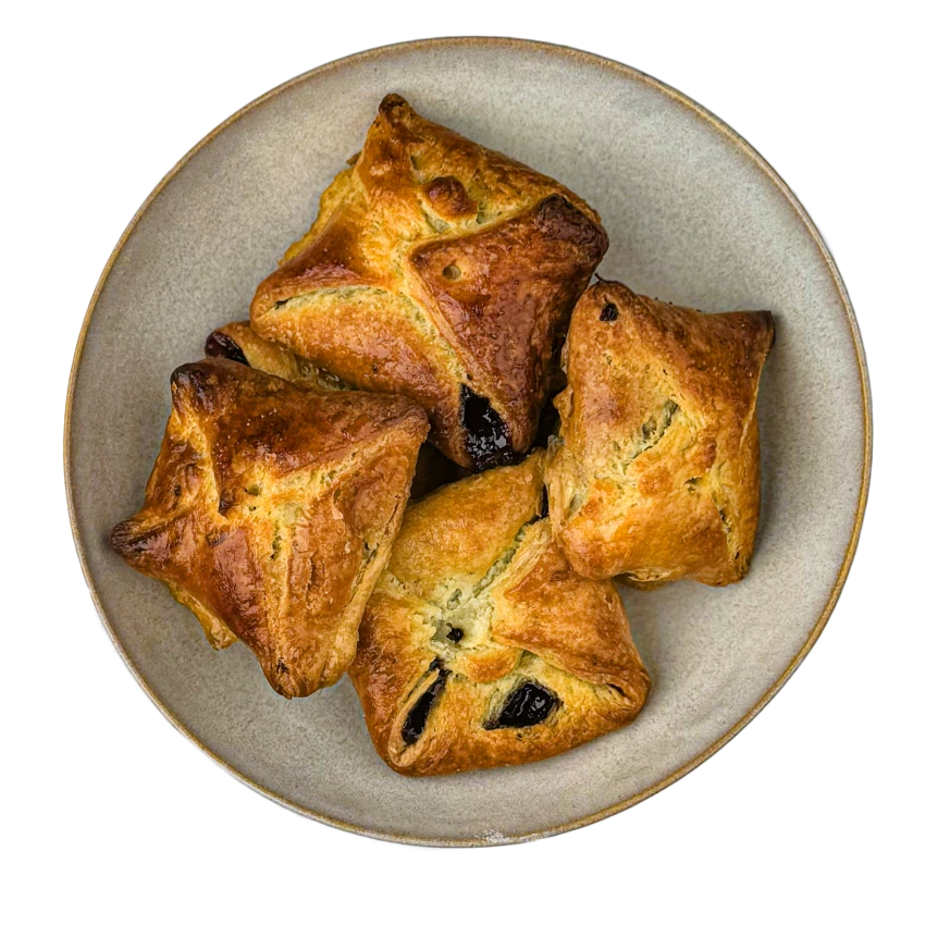 Quark Pockets with Plum Jam