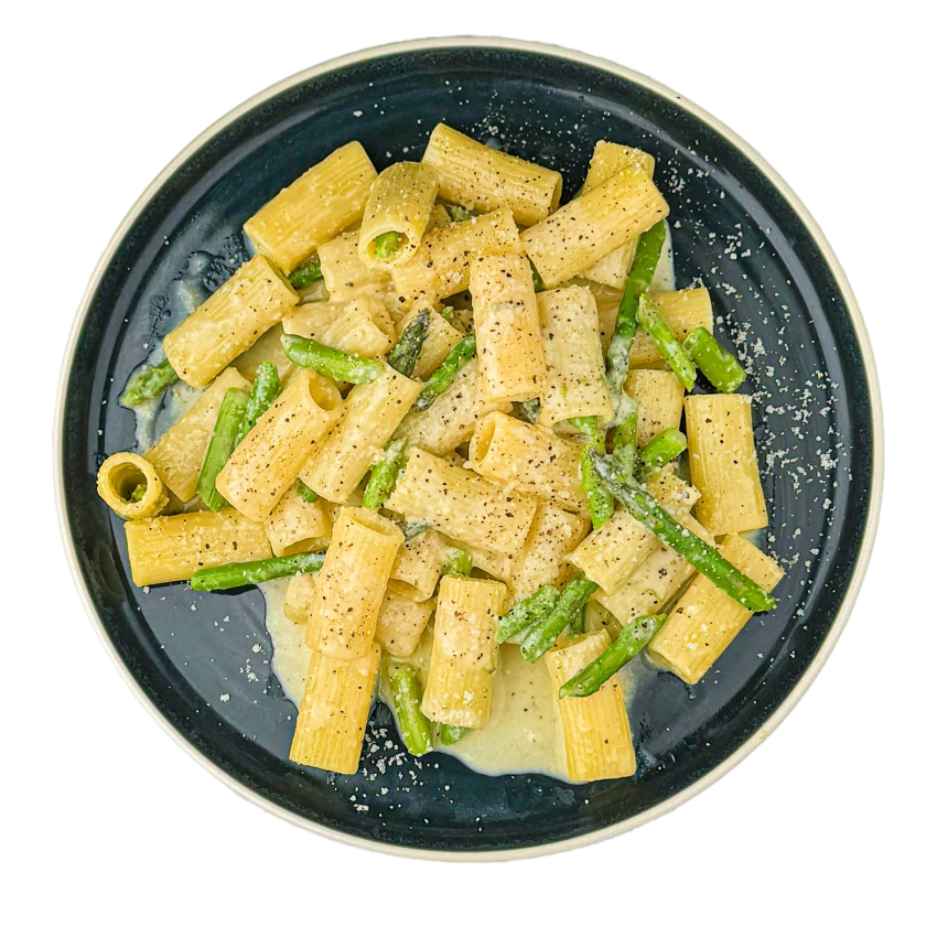 Asparagus Rigatoni Carbonara