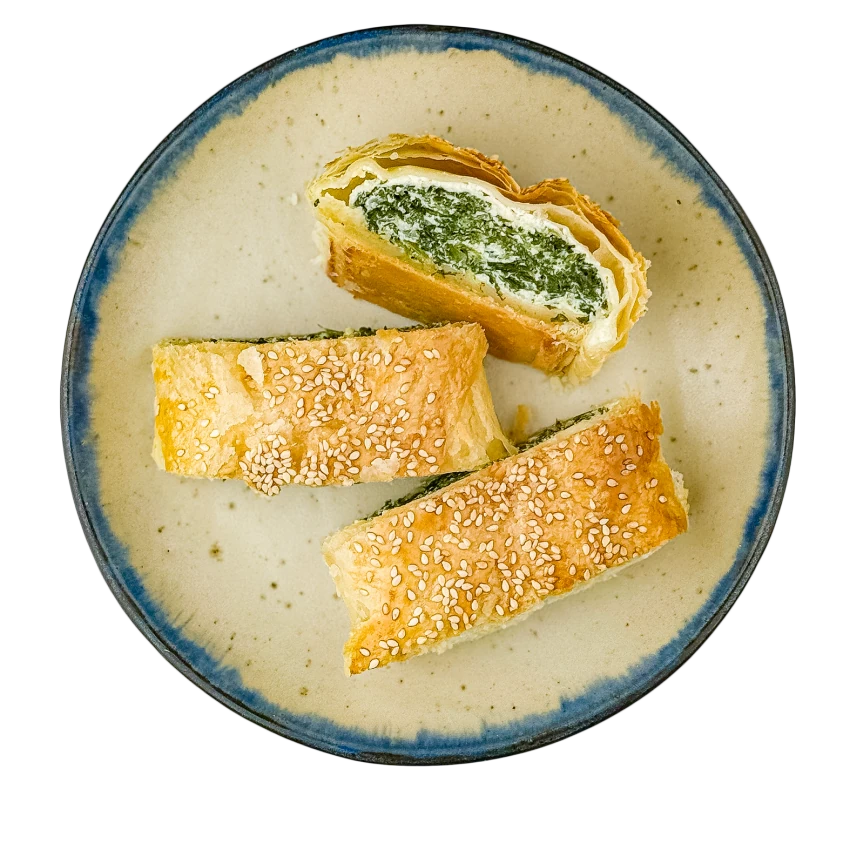 Spinach Strudel in Puff Pastry