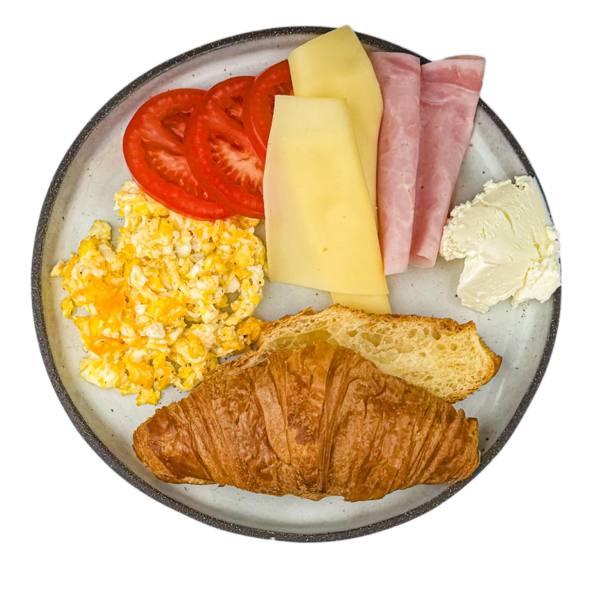 French Breakfast With Croissant