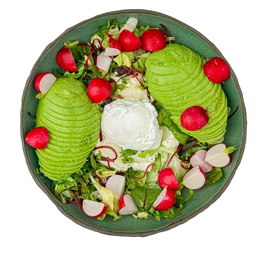 Bowl Of Eggs And Fresh Vegetables