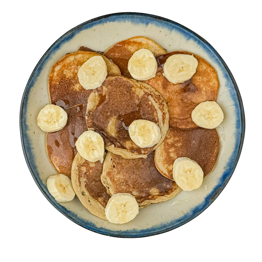 Gluten-Free Banana Pancakes with Syrup
