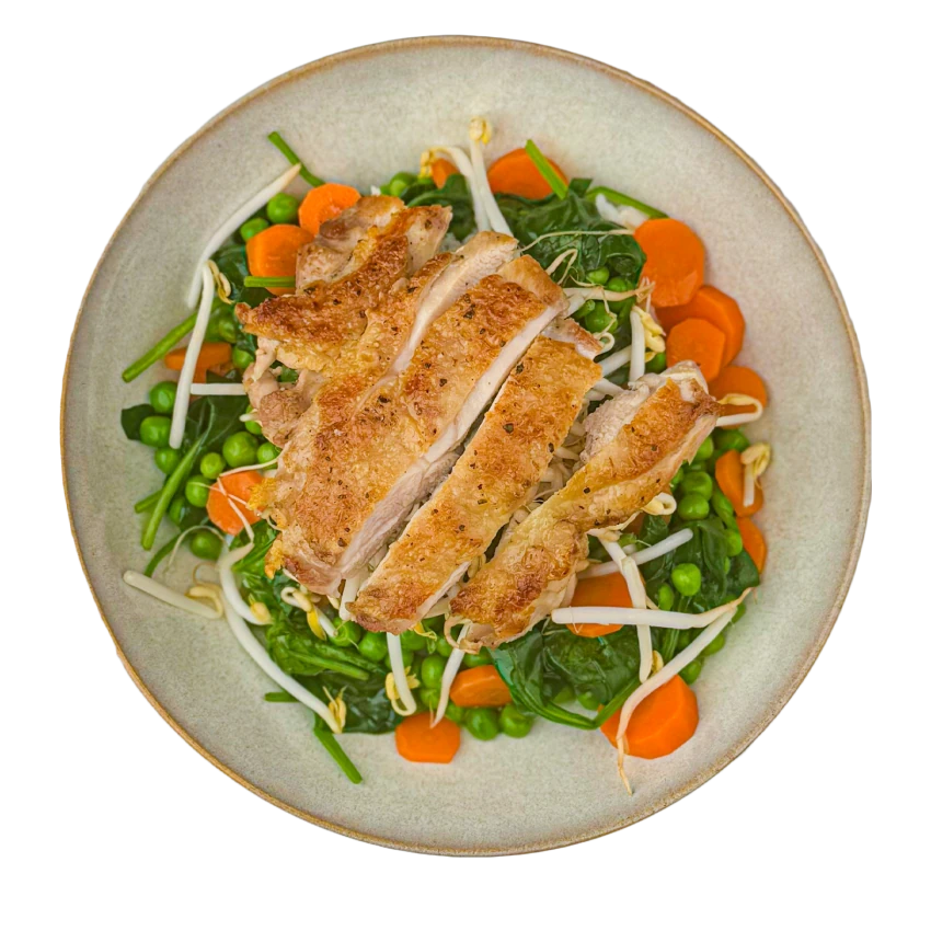 Braised Chicken Thigh with Rice and Broth