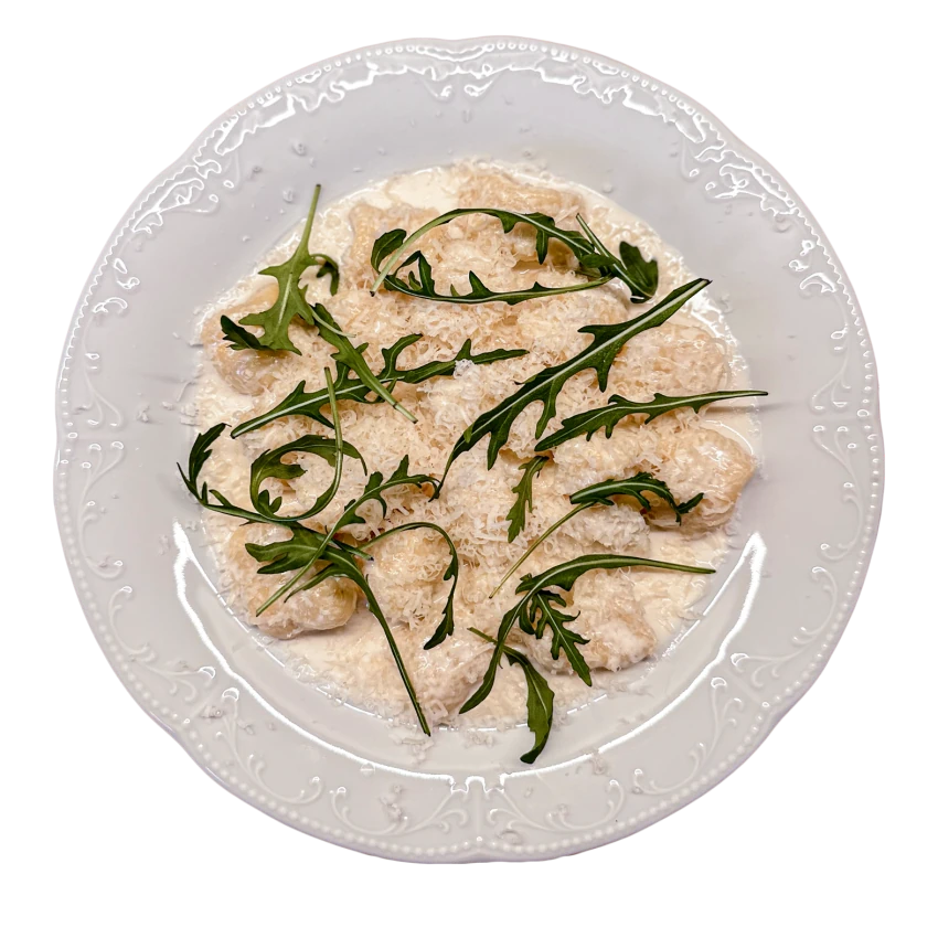 Homemade Gnocchi with Creamy Parmesan Sauce