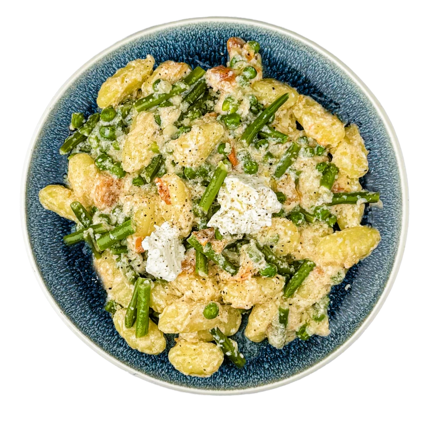 Gnocchi With Peas And Green Beans