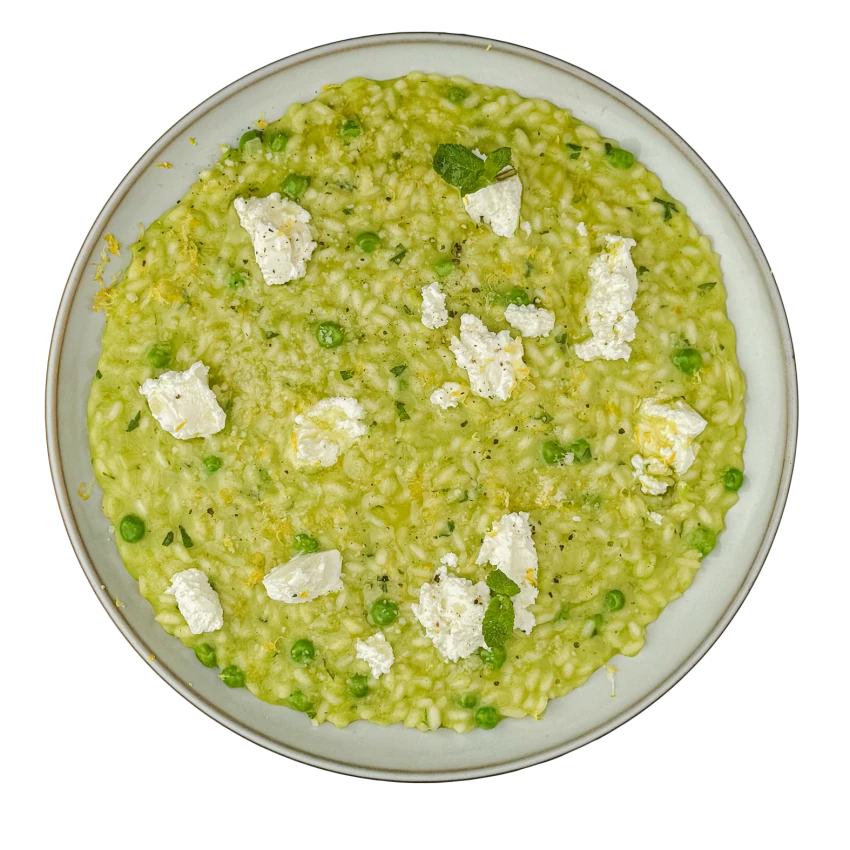 Lemon Risotto with Ricotta and Peas