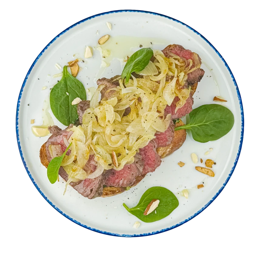 Beef Steak Tartine On Toast