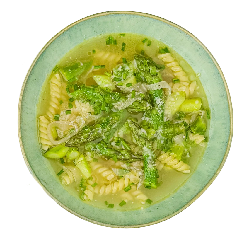 Pasta and Asparagus Soup
