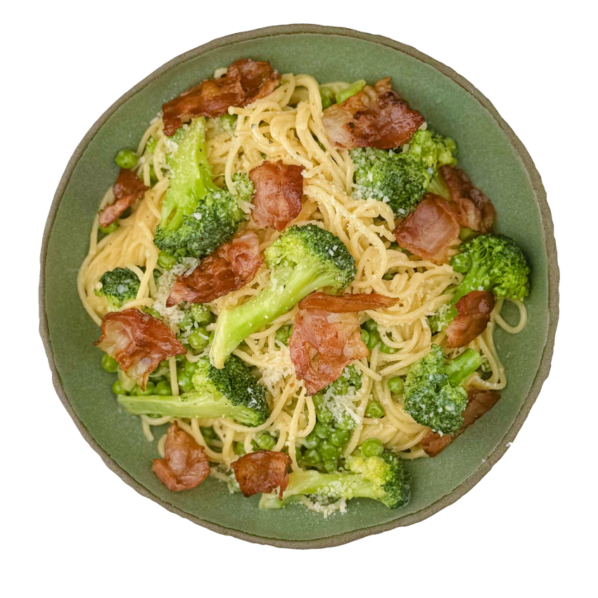 Spring Spaghetti Carbonara