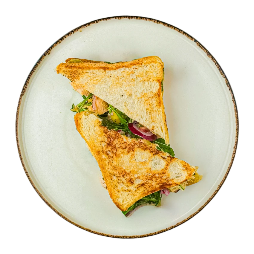 Sandwich with Hummus and Chicken