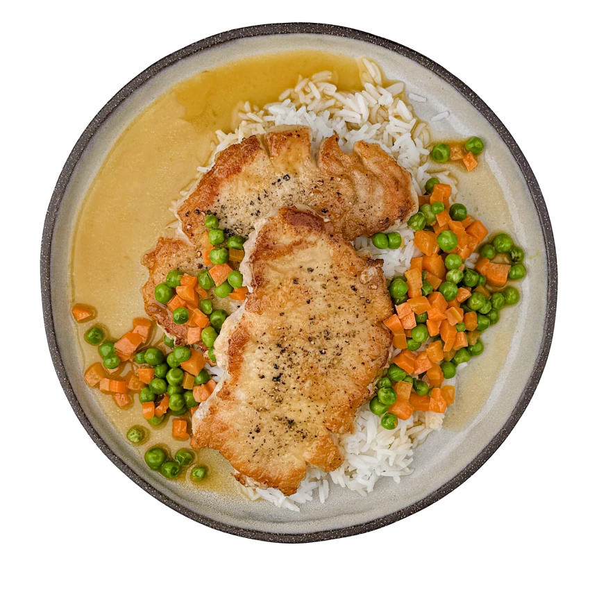 Naturschnitzel Mit Reis