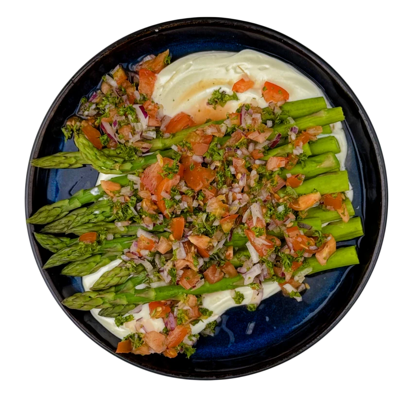 Asparagus with Tomato Salsa