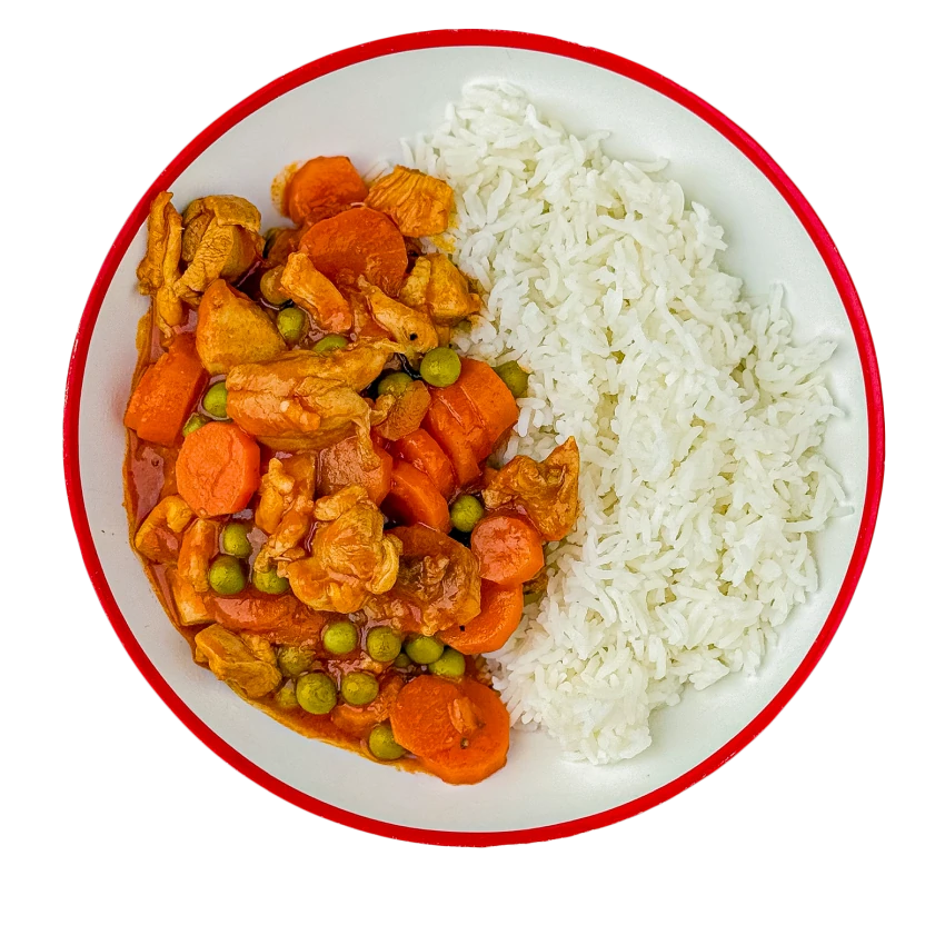 Braised Carrots in Tomato Sauce with Chicken