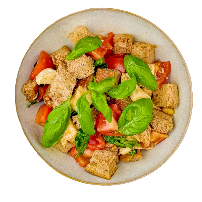Bread Salad with Mozzarella