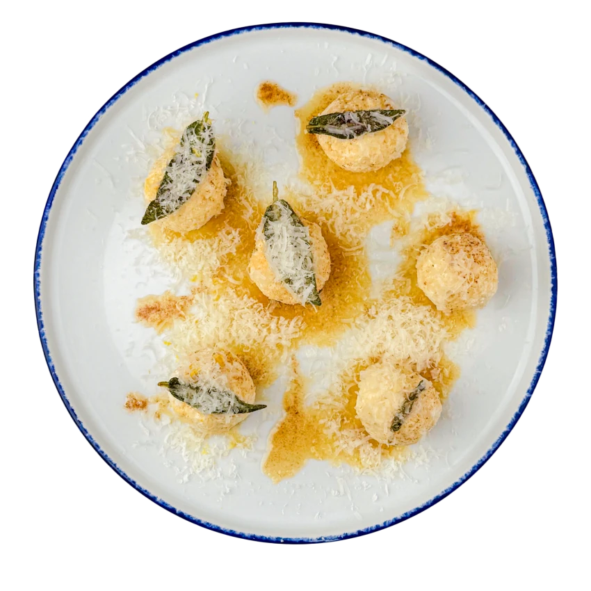 Gnudi With Hazelnut Butter