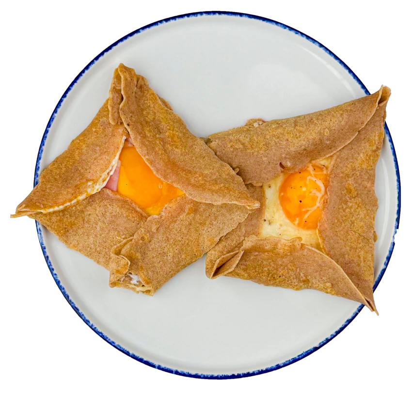 Buckwheat Pancake With Egg