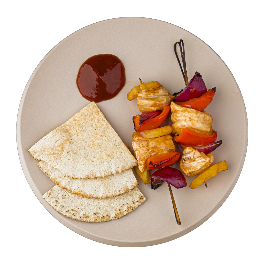 Hawaiian Chicken Skewers With BBQ Sauce