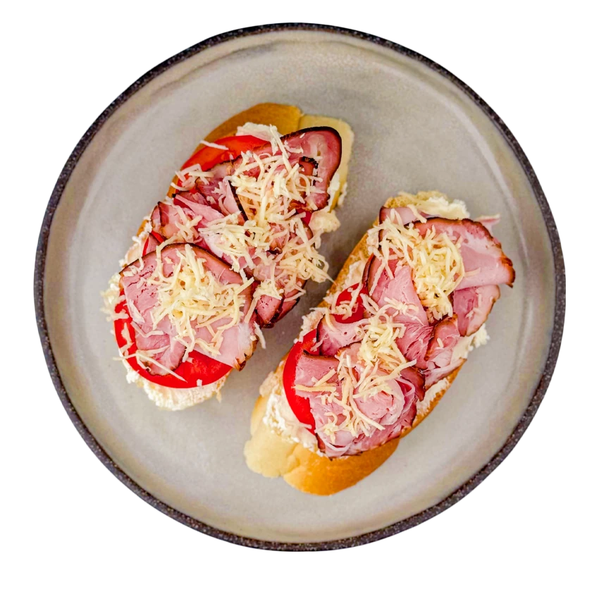 Open-Faced Sandwich With Pork Neck, Horseradish And Cream Cheese