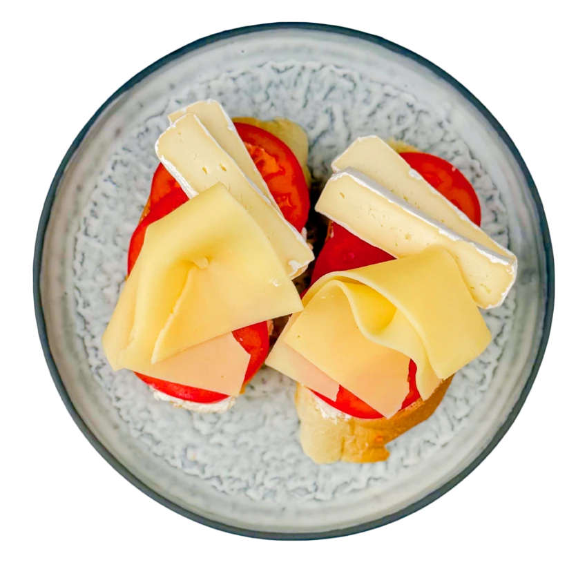 Cheese Open-Faced Sandwich, Fresh Cheese