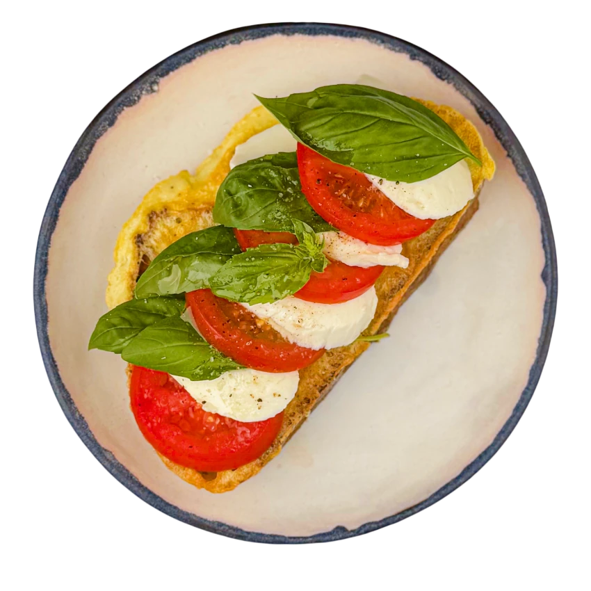 Caprese Savoury Egg-Fried Bread
