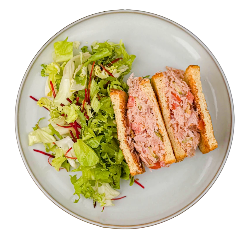 Tuna Toast with Tomatoes