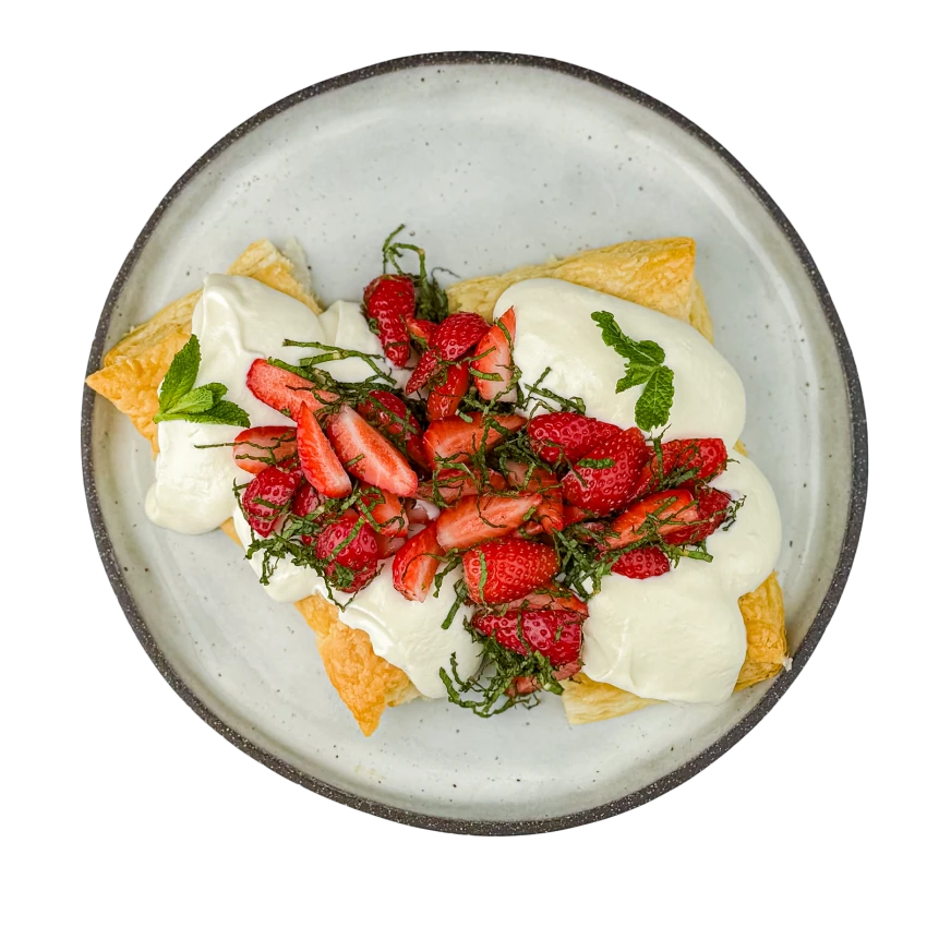 Strawberry and Mint Tart