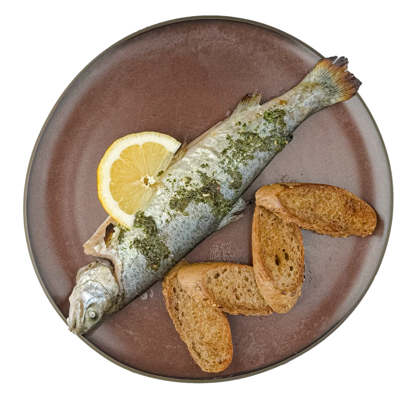 Trout Roasted with Garlic and Herbs