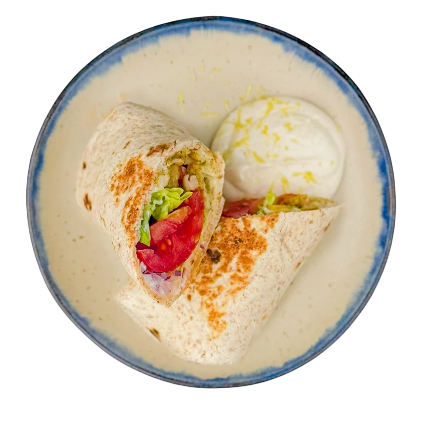 Homemade Shawarma in a Tortilla
