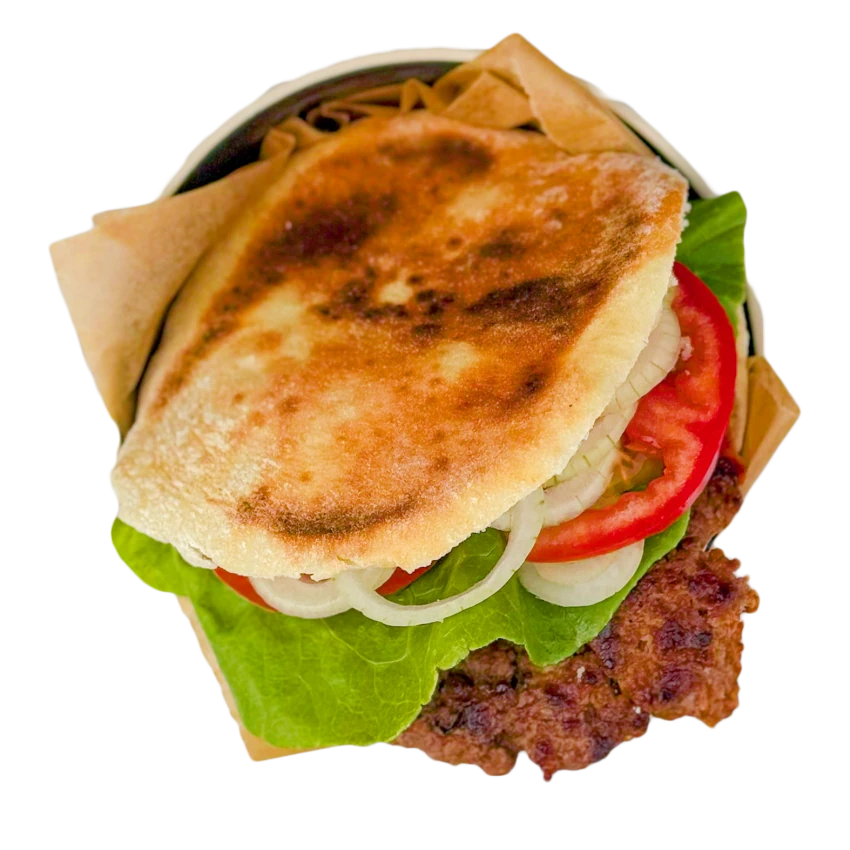 Pljeskavica in Pita Bread