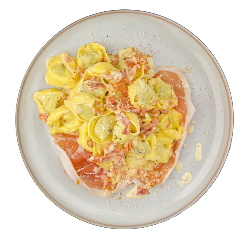 Cremige Tortellini mit Prosciutto