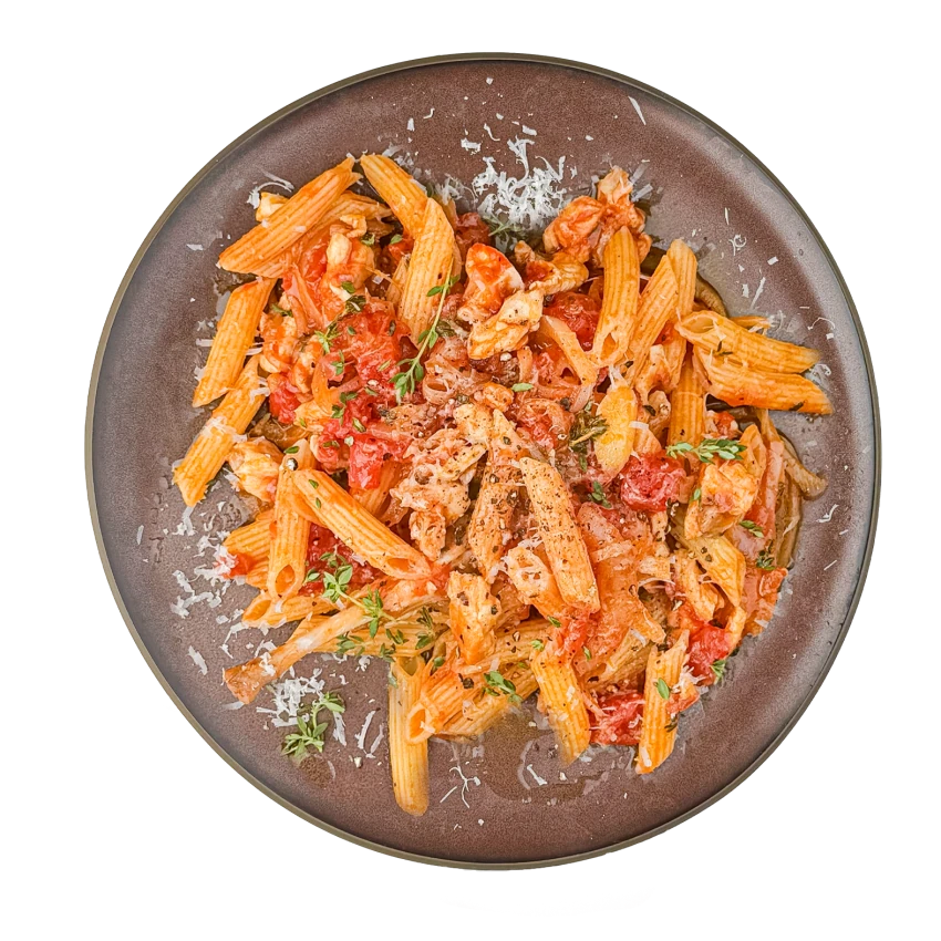 Penne Cacciatore With Rabbit