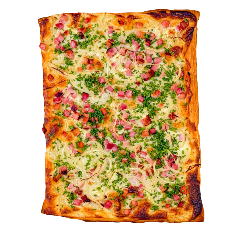Puff Pastry Pizza With Bacon