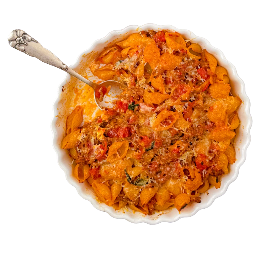 Baked Pasta with Ground Meat and Ricotta