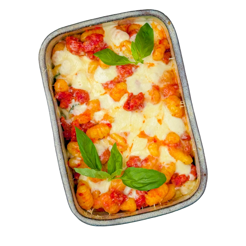 Baked Gnocchi with Pork Salsiccia
