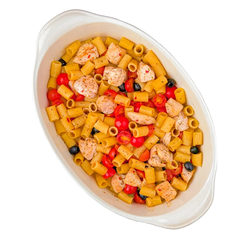 Chicken Puttanesca Casserole With Rigatoni