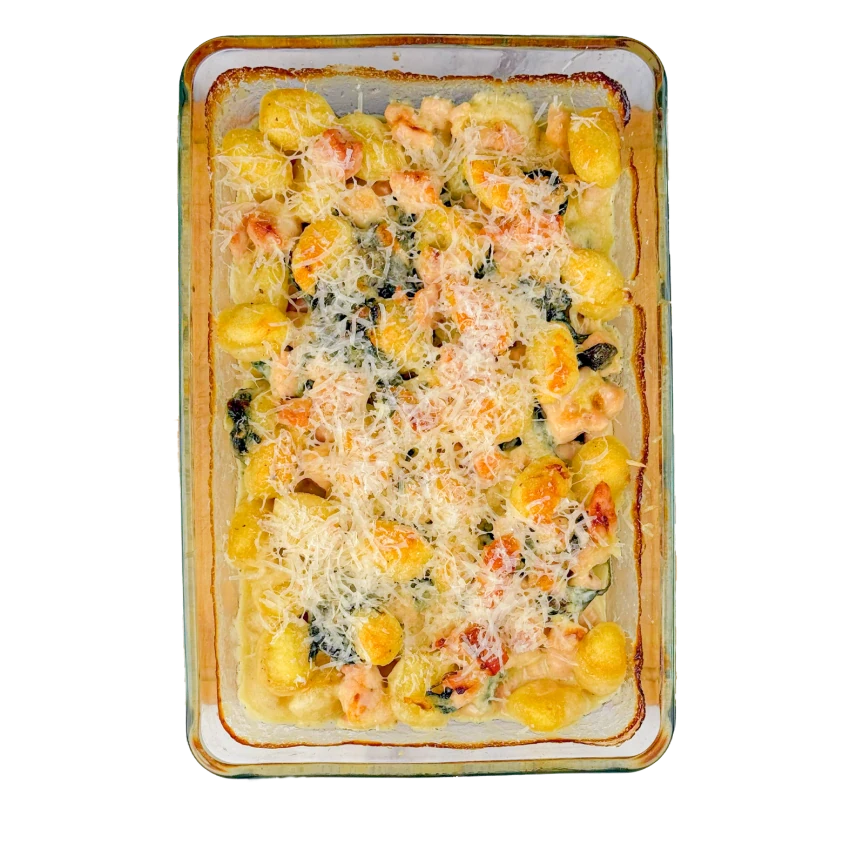 Baked Gnocchi with Chicken and Spinach