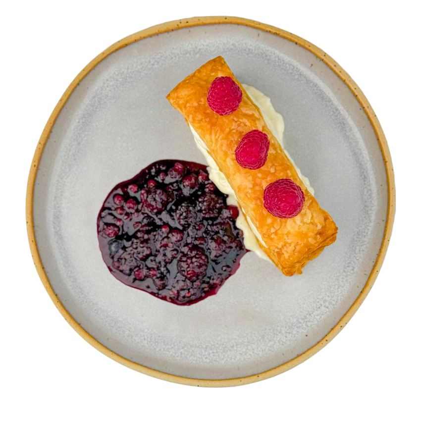 Mille-Feuille with Mascarpone Cream and Mixed Berries