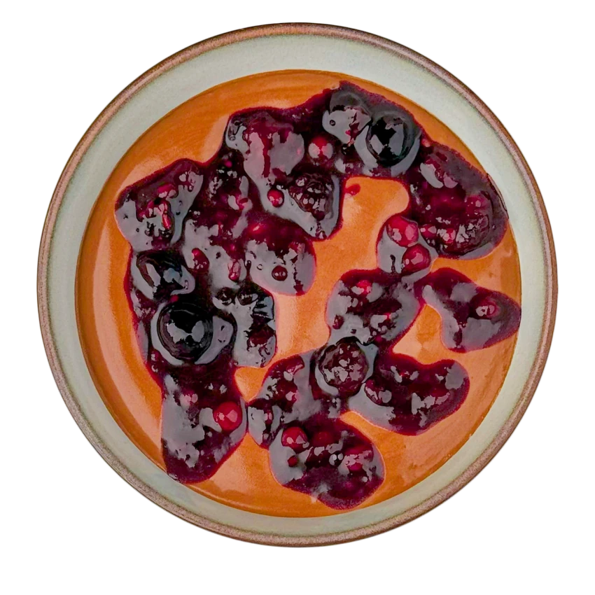 Quick Chocolate Mousse with Mixed Berries