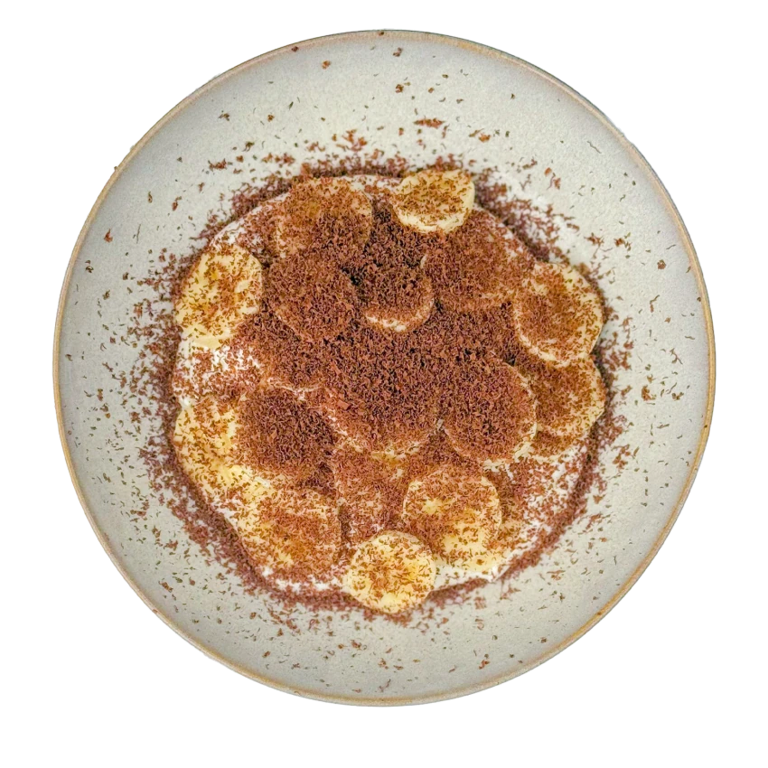 Whipped Yogurt with Banana and Chocolate